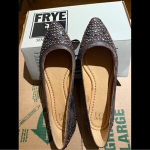 FRYE Regina Studded Ballet Flats
